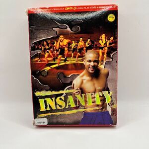 Insanity 5 DVD‎ Set Long Play Time & High Quality Fitness Workout Program